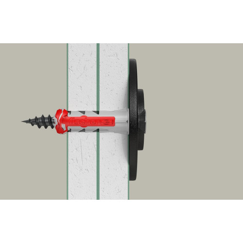 Lot de 16 chevilles multi-matériaux DuoPower FISCHER, vis noires Diam.6 x L.30 m - FISCHER