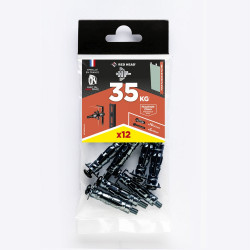 Cheville a expansion hf noire pour plaque de platre 10x37mm lot de 10 de marque Red head, référence: B9905800