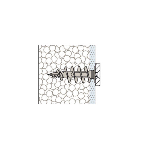 Lot de 4 chevilles Fixation dans isolant FID II FISCHER, 4.5 x L.50 mm - FISCHER
