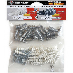 Lot de 40  minivix RED HEAD, 10 x L.31 mm de marque Red head, référence: B9906800