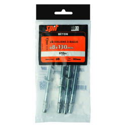 4 chevilles à expansion SPIT, Diam.8 x L.130 mm de marque SPIT, référence: B9906900