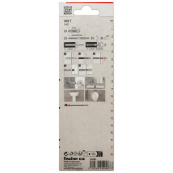 Lot de 2 chevilles multi-matériaux avec vis nylon FISCHER Diam. 14  L.De 50 à 10 - FISCHER