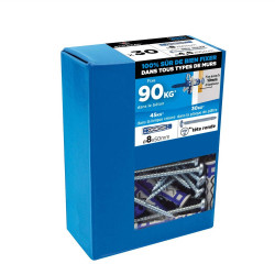 Lot de 30  mx gamme couleur RED HEAD, 8 x L.50 mm de marque Red head, référence: B9907200