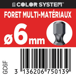 Forêt multi-matériaux, Diam.6 mm RED HEAD - Red head