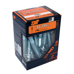 Lot de 14 Cheville murale avec vis fix3 SPIT, 12 x L.115 mm de marque SPIT, référence: B9907500
