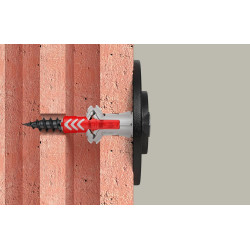Lot de 10 chevilles multi-matériaux DuoPower FISCHER, vis noires Diam.8 x L.40 m - FISCHER