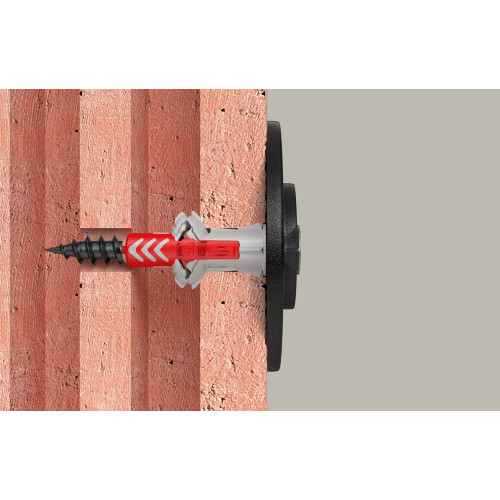 Lot de 10 chevilles multi-matériaux DuoPower FISCHER, vis noires Diam.8 x L.40 m - FISCHER