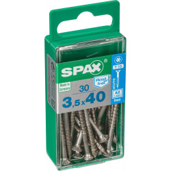 Lot De 30 Vis En Acier Inoxydable, Empreinte Torx, 3.5X40 Mm - SPAX