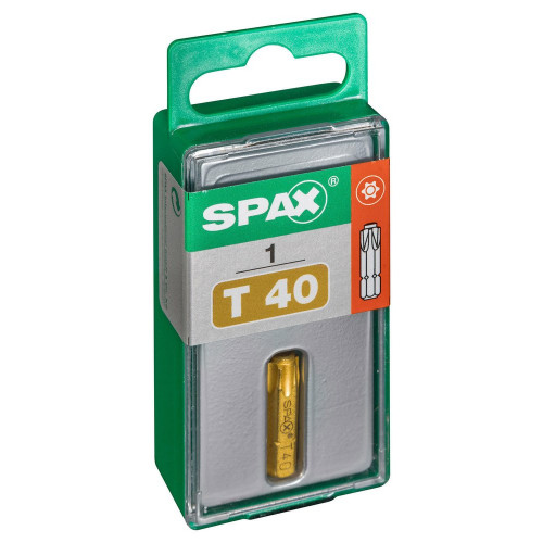 Embout de vissage étoile T40 pour vis de diam. 8 mm et vis béton SPAX - SPAX