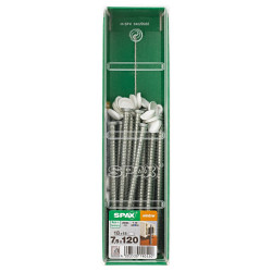 Lot De 18 Vis Acier Tête Fraisée Torx Spax, Diam.7.5 Mm X L.120 Mm - SPAX