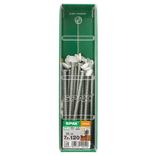 Lot De 18 Vis Acier Tête Fraisée Torx Spax, Diam.7.5 Mm X L.120 Mm - SPAX
