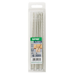 Lot De 6 Vis Acier Tête Cylindrique Spax, Diam.6 Mm X L.180 Mm - SPAX