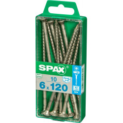 Lot De 10 Vis En Acier Inoxydable, Empreinte Torx, 6X120 Mm - SPAX