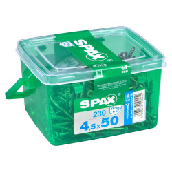 Lot De 230 Vis Inox Tête Fraisée Torx Spax, Diam.4.5 Mm X L.50 Mm de marque SPAX, référence: B9911500