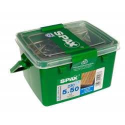 Lot De 230 Vis Inox Tête Fraisée Torx Spax, Diam.4.5 Mm X L.50 Mm - SPAX