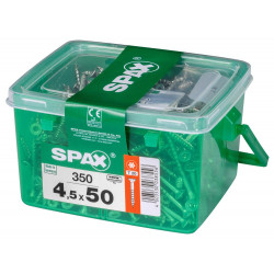 Lot De 350 Vis Acier Tête Plate Spax, Diam.4.5 Mm X L.50 Mm - SPAX