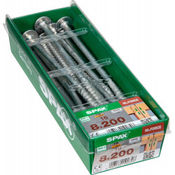 Lot De 16 Vis Acier Torx Spax, Diam.8 Mm X L.200 Mm - SPAX