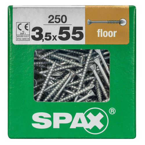 Lot De 250 Vis Inox Tête Fraisée Bombée Pozidriv Spax, Diam.3.5 Mm X L.55 Mm - SPAX