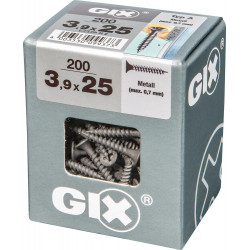 Lot De 200 Vis Acier Tête Fraisée Pozidriv Spax, Diam.3.9 Mm X L.25 Mm - SPAX