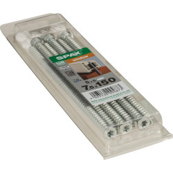 Lot De 6 Vis Acier Tête Fraisée Torx Spax, Diam.7.5 Mm X L.150 Mm - SPAX