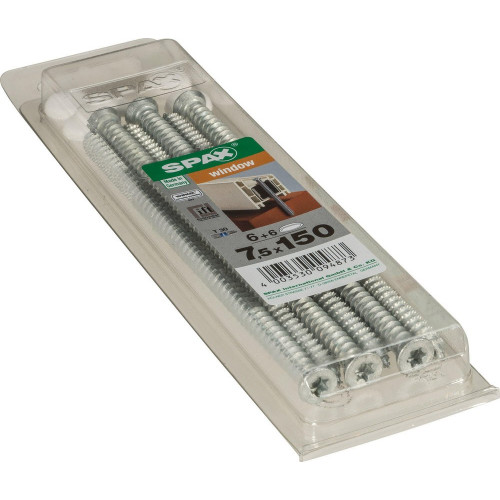 Lot De 6 Vis Acier Tête Fraisée Torx Spax, Diam.7.5 Mm X L.150 Mm - SPAX