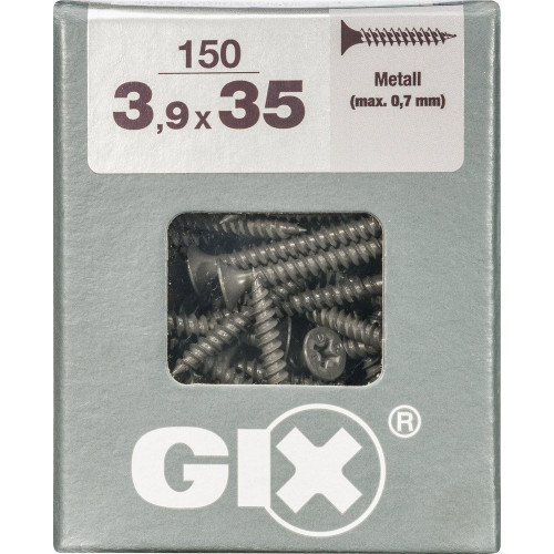 Lot De 150 Vis Acier Tête Fraisée Pozidriv Spax, Diam.3.9 Mm X L.35 Mm - SPAX
