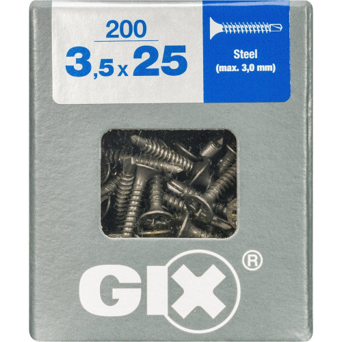 Lot De 200 Vis Acier Tête Fraisée Torx Spax, Diam.3.5 Mm X L.25 Mm - SPAX
