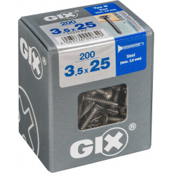 Lot De 200 Vis Acier Tête Fraisée Torx Spax, Diam.3.5 Mm X L.25 Mm - SPAX