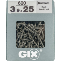 Lot De 600 Vis Acier Tête Fraisée Pozidriv Spax, Diam.3.9 Mm X L.25 Mm de marque SPAX, référence: B9915700