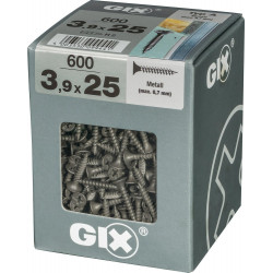 Lot De 600 Vis Acier Tête Fraisée Pozidriv Spax, Diam.3.9 Mm X L.25 Mm - SPAX
