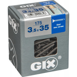 Lot De 175 Vis Acier Tête Fraisée Torx Spax, Diam.3.5 Mm X L.35 Mm - SPAX