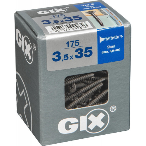 Lot De 175 Vis Acier Tête Fraisée Torx Spax, Diam.3.5 Mm X L.35 Mm - SPAX