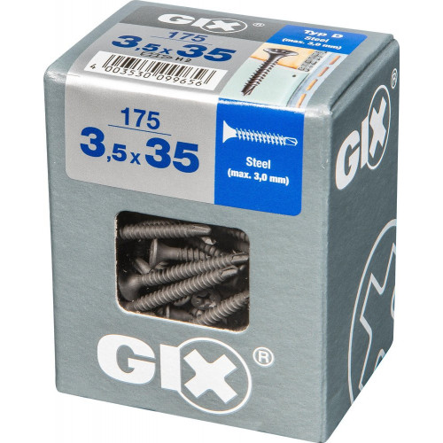Lot De 175 Vis Acier Tête Fraisée Torx Spax, Diam.3.5 Mm X L.35 Mm - SPAX