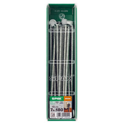 Lot De 18 Vis Acier Tête Fraisée Torx Spax, Diam.7.5 Mm X L.180 Mm de marque SPAX, référence: B9916300