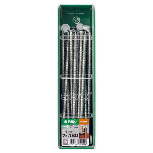 Lot De 18 Vis Acier Tête Fraisée Torx Spax, Diam.7.5 Mm X L.180 Mm - SPAX