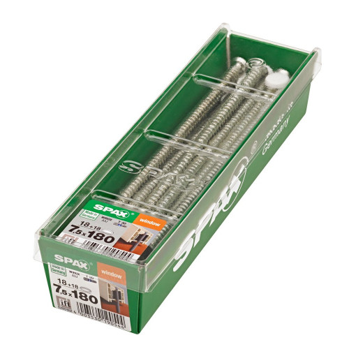 Lot De 18 Vis Acier Tête Fraisée Torx Spax, Diam.7.5 Mm X L.180 Mm - SPAX
