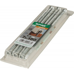 Lot De 6 Vis Acier Tête Fraisée Torx Spax, Diam.7.5 Mm X L.180 Mm de marque SPAX, référence: B9916500