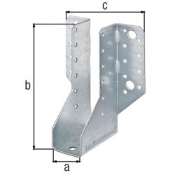 Sabot universel acier galvanise, 76x90x146x2 mm ALBERTS de marque GAH ALBERTS, référence: B9917000