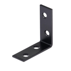 Equerre chaise acier noir 40 x 40 x 15 mm ALBERTS de marque GAH ALBERTS, référence: B9917200