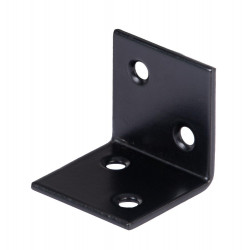 Equerre large acier noir 30 x 30 x 30 mm ALBERTS de marque GAH ALBERTS, référence: B9917800