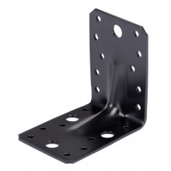 Equerre renforce noire 90x90x65mm epaisseur 2.5mm de marque GAH ALBERTS, référence: B9918000