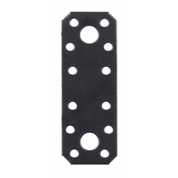 Platine d'assemblage acier noir 155 x 40 mm ALBERTS de marque GAH ALBERTS, référence: B9918100