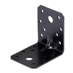 Equerre renforcee avec nervure, noire de marque GAH ALBERTS, référence: B9918200
