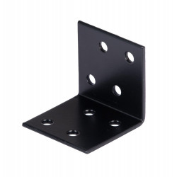Equerre large acier noir 40 x 40 x 40 mm ALBERTS de marque GAH ALBERTS, référence: B9918300