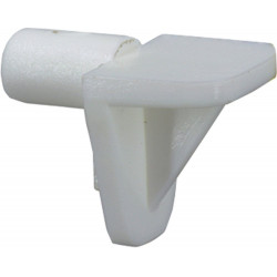 Taquet à enfoncer pvc blanc diamètre 5mm x 20 - Sans marque