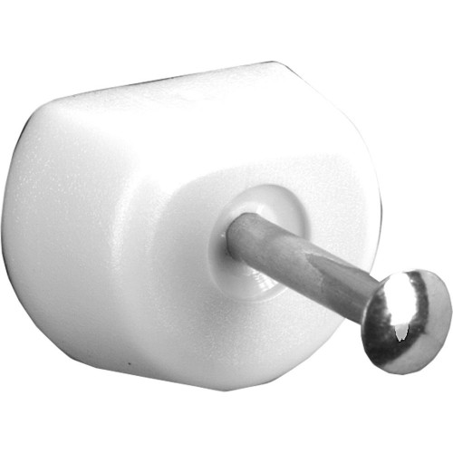 Lot De 20 Taquets À Clouer, Plastique Blanc, Diam.1.5 Mm - Sans marque