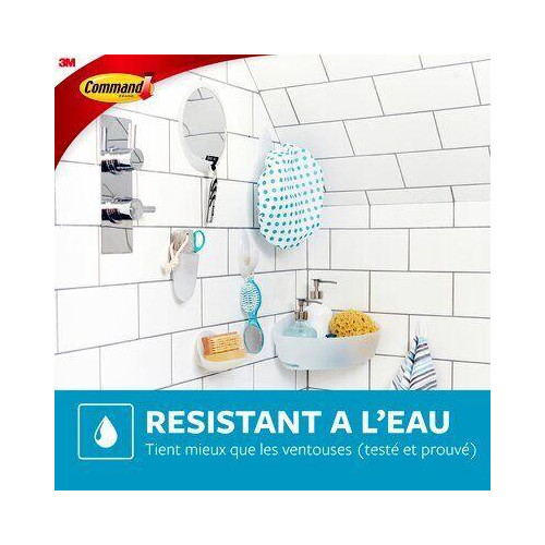 Languette resistante a l'eau grand modele lot de 8 - COMMAND
