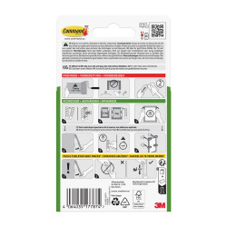 Languette adehesive cadre fin blanc lot de 24 - COMMAND