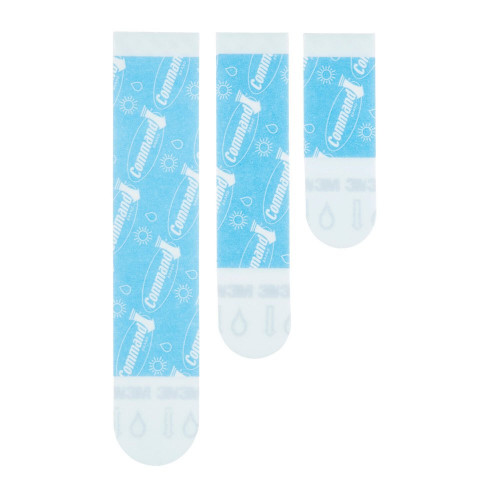 Languette resistante a l'eau assortiment 3 tailles lot de 16 - COMMAND