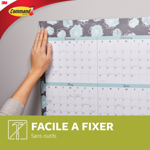 Languette poster petit modele blanc lot de 12 - COMMAND